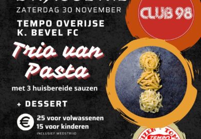 30 november: Brasserie Trio van Pasta